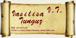 Vasilisa Tunguz vizit kartica